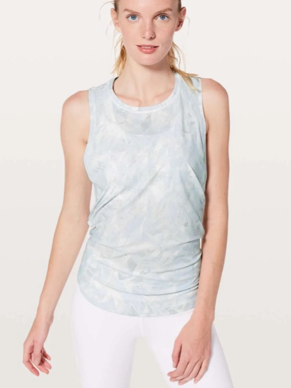 Lululemon Ace Tank Jasmine White Multi / White - Picture 2 of 8
